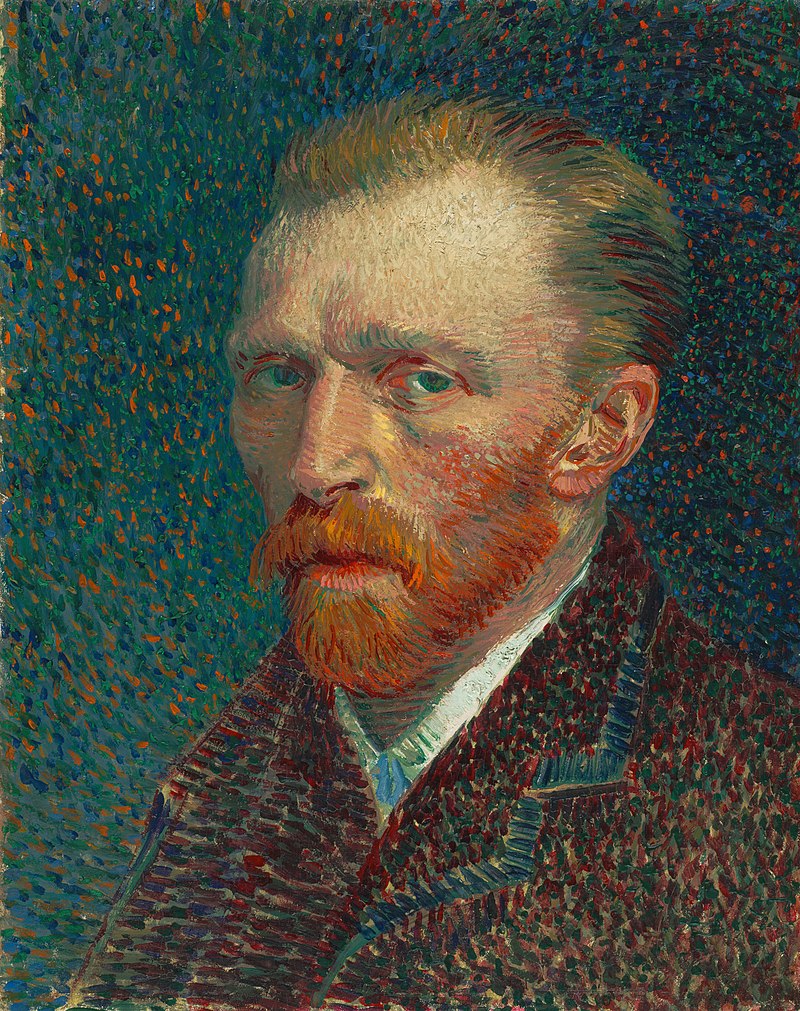 Auto retrato de Van Gogh que também tratava depressão.